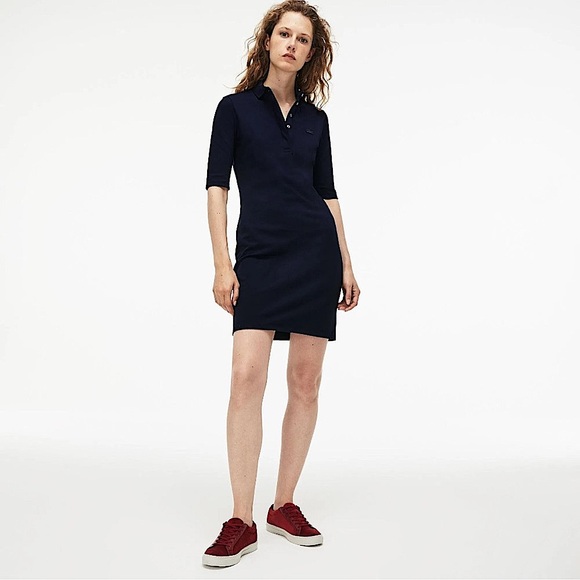 Lacoste Navy Blue Polo Dress - Picture 1 of 16